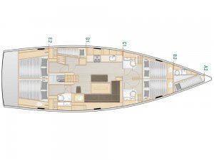 Hanse 508 - 5 + 1 cab. - Golden Box - 2019