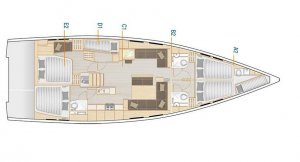 Hanse 548 - 5 + 1 cab. - Supernova II - 2019