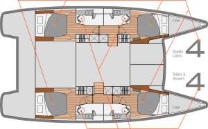 Helia 44 - 4 + 2 cab. Lounge