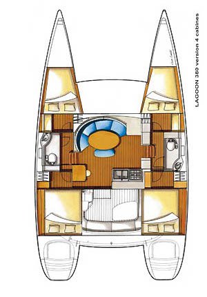 Lagoon 380 S2 - 4 cab. - Relax II - 2015