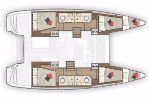 Lagoon 40 - 4 + 2 cab - Sail Castor - 2021.