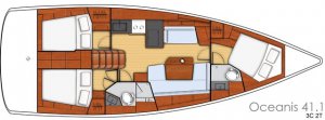 Oceanis 41.1 - 3 cab. - Sail Rigel - 2020
